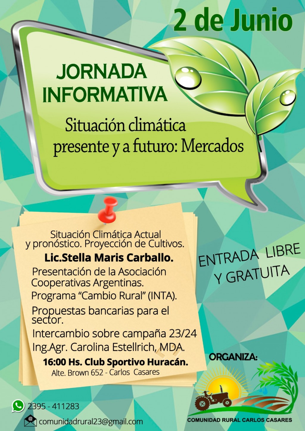 Comunidades Rurales - Organiza Jornada 