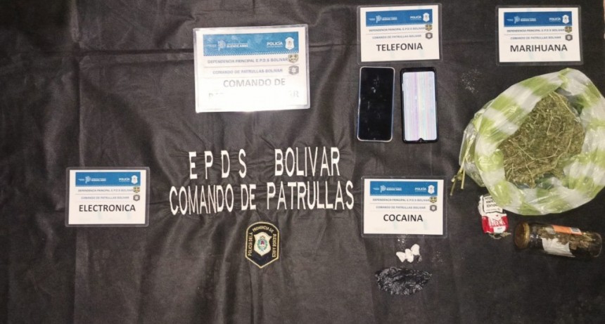 BOLIVAR - Informe Oficial: Personal policial aprehendió a dos personas con Cocaína y Marihuana