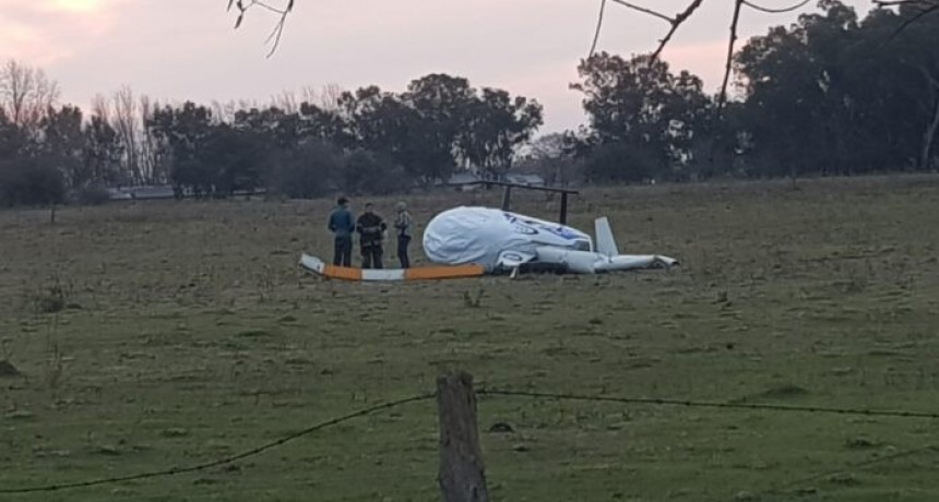 Bolivar - Cayó un helicóptero en inmediaciones de la ex Granja Modelo