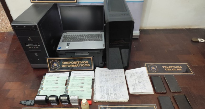 Bolívar: Desbaratan una organización delictiva mixta con integrantes de Bolívar y de Banfield (Lomas de Zamora)