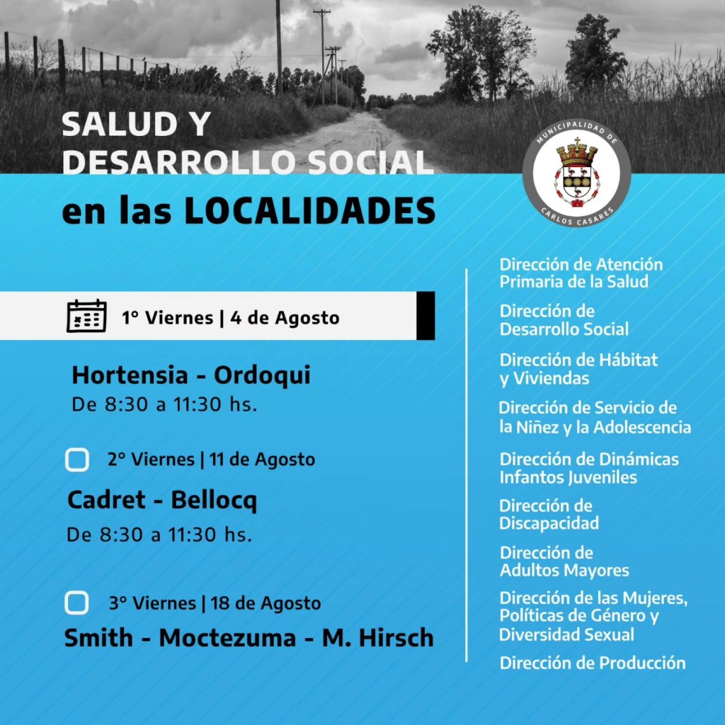 Salud y Desarrollo en las localidades