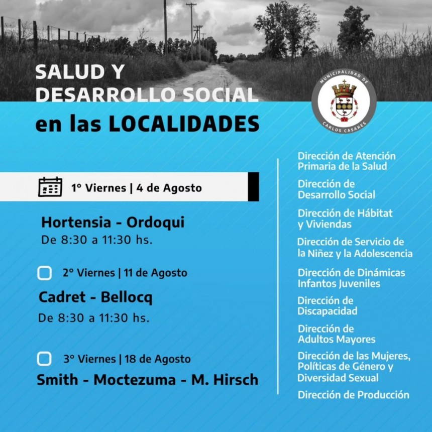 Salud y Desarrollo en las localidades