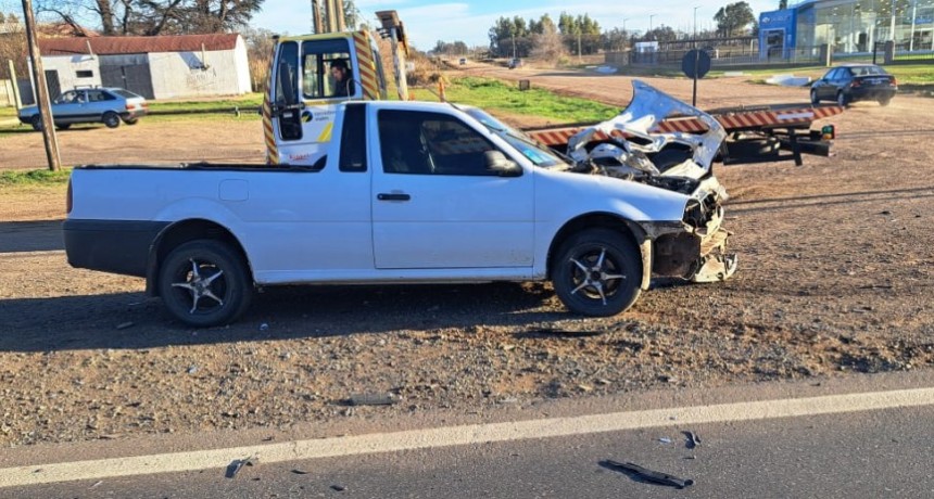 Accidente en Ruta 5 km 264 a la altura de Nueve de Julio