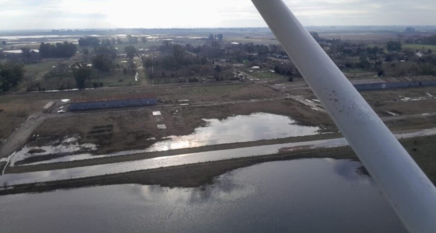 NUEVAS IMÁGENES AÉREAS MUESTRAN LA CANTIDAD DE AGUA EN SUPERFICIE EN LA ZONA
