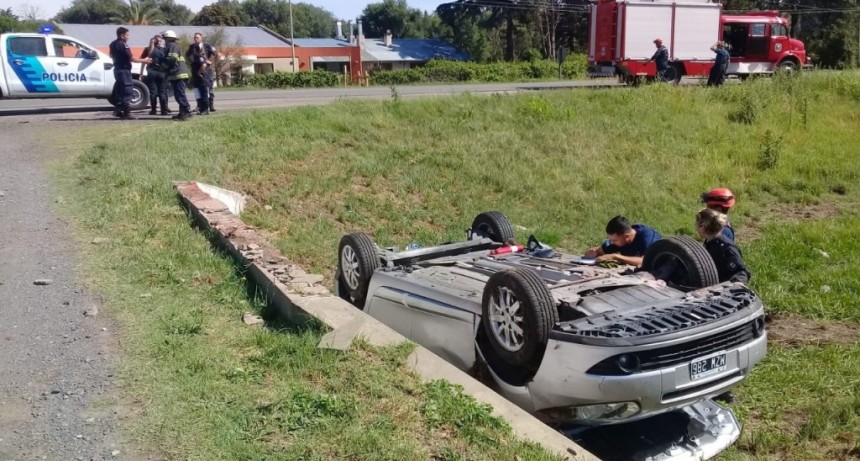 Accidente vial en ruta 5, km 261,5 cerca de 9 de Julio